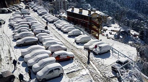 Representative image of snowfall in Shimla