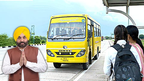 Punjab Govt's free bus scheme for school girls 