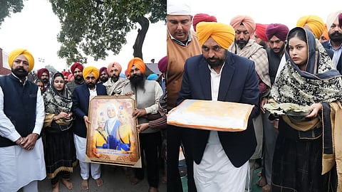 CM Mann pays obeisance at Gurdwara Sri Fatehgarh Sahib