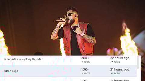 Why is Karan Aujla trending on Google Trends?