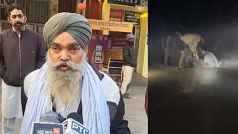 A swift car falls into a canal in village Alam Wala near Malout