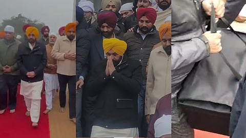 CM Mann at Sri Harmandir Sahib