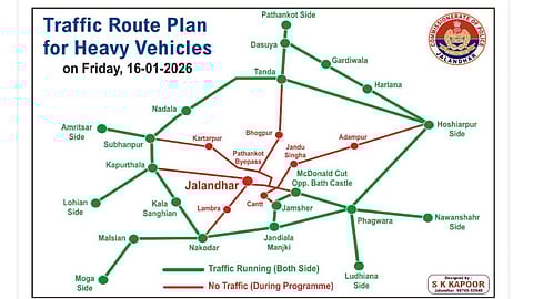 Jalandhar traffic advisory