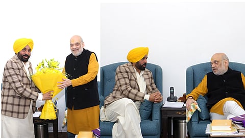 Bhagwant Mann meets Amit Shah