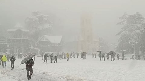 Snowfall in Shimla and Manali
