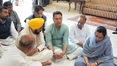 CM shares grief with bereaved family of Sandeep Gilhotra