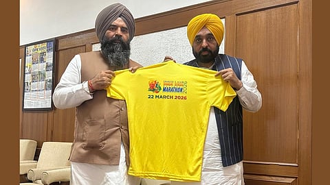 launches T-shirt for Shaheed-e-Azam Bhagat Singh National Marathon