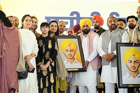 CM Mann at Khatkar Kalan memorial