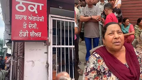 Residents in Jalandhar West protest against liquor shop reopening