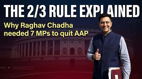Why Raghav Chadha needed 7 MPs to quit AAP?