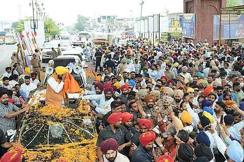 CM Mann during Shukrana Yatra