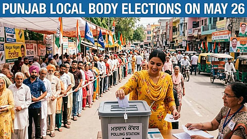 Punjab urban local body polls announced on May 26