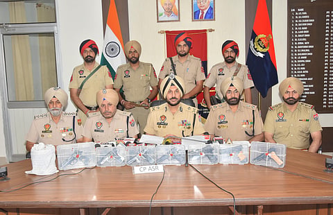 Drug and illegal arms smuggling racket busted in Amritsar; 2.1kg heroin, 7 pistols seized