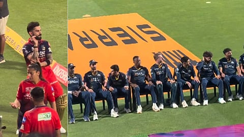Kohli seen teasing Gujarat Titans before match
