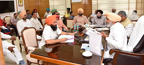 Finance Minister Harpal Singh Cheema Meets Employee Unions
