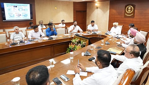 Harpal Singh Cheema chaired a high-level review meeting