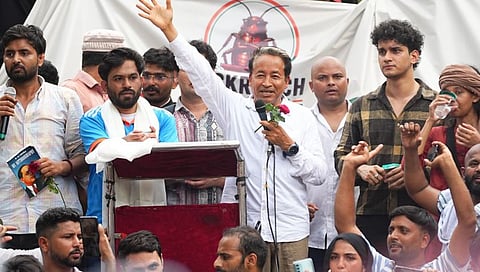 Sonam Wangchuk joins CJP protest