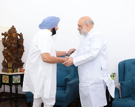 Amid discontent buzz, ex-Punjab CM Amarinder Singh meets Amit Shah