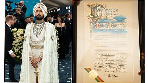 civic resolution received by Diljit Dosanjh