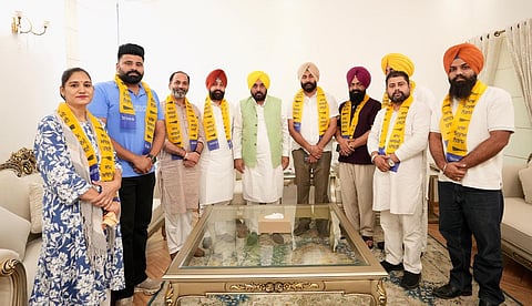 Congress jolted in Mukerian as senior leaders defect to AAP