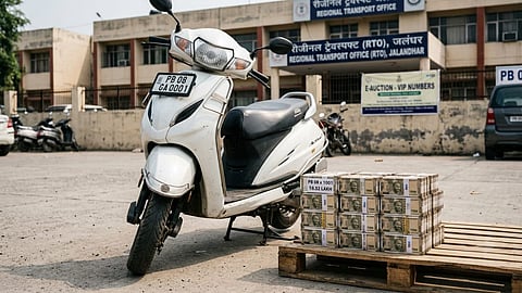 ‘PB 08 GA 0001’ plate on Activa costs ₹8.52 lakh 