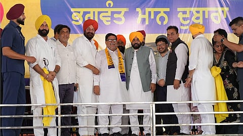 CM Mann at the public gathering