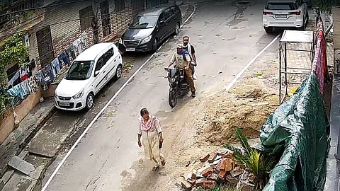 Accused approaching the victim