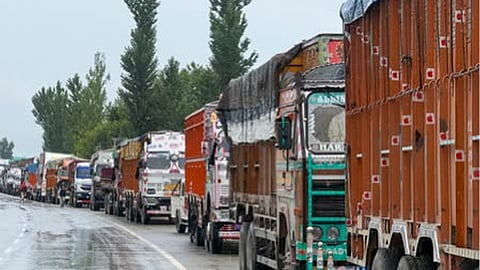 Traffic shutdown at the highway