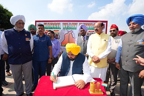 CM Bhagwant Mann pays tribute to Kargil heroes, hails their eternal legacy