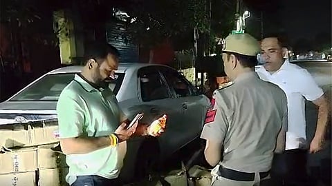 Liquor seizure at Mata Rani Chownk