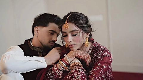 Viral Instagram post of the couple