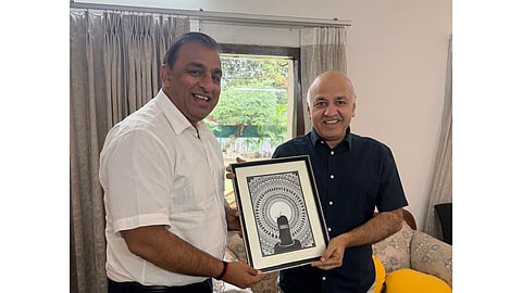 Nitin Kohli meets AAP Punjab in-charge Manish Sisodia
