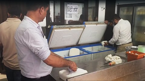 Food inspection at the dairy