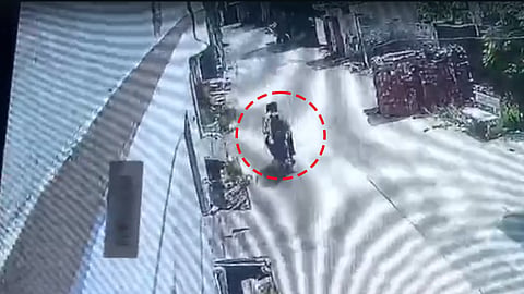 CCTV of the masked men after loot