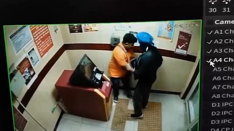CCTV of the incident
