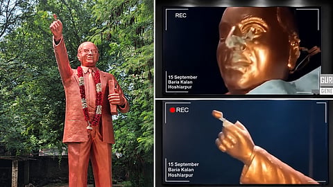 Dr BR Ambedkar’s statue damaged in Hoshiarpur
