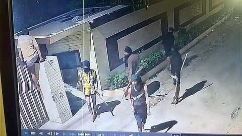 CCTV footage of the incident
