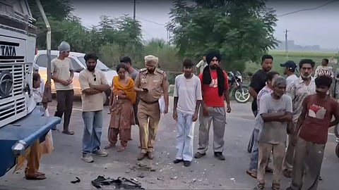 KTM motorcycle collided with a truck 