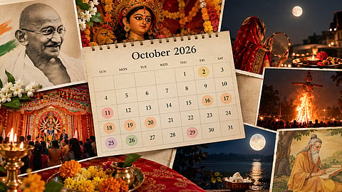 October 2026 festival calendar