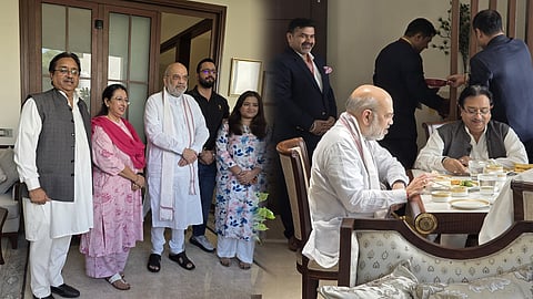 Amit Shah visits Punjab BJP vice-president Rakesh Rathore