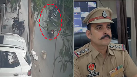 CCTV footage of the incident