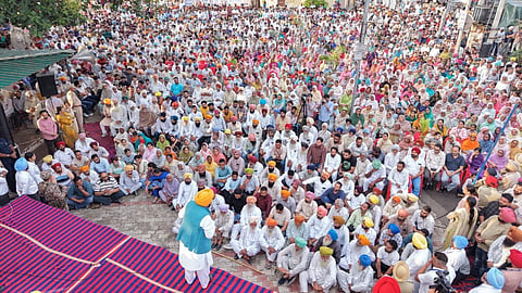 gathering in the revolutionary village of Mimsa in Dhuri constituency