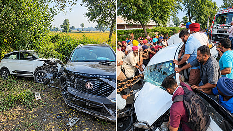 Three cars collide on Bhawanigarh-Sunam national highway