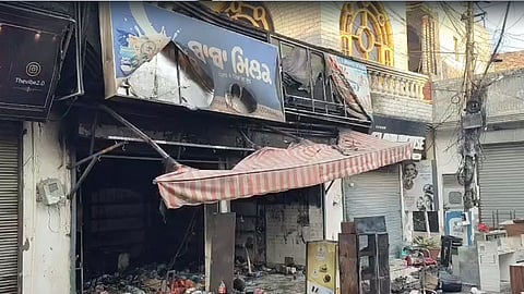 Lakhs worth of goods reduced to ashes