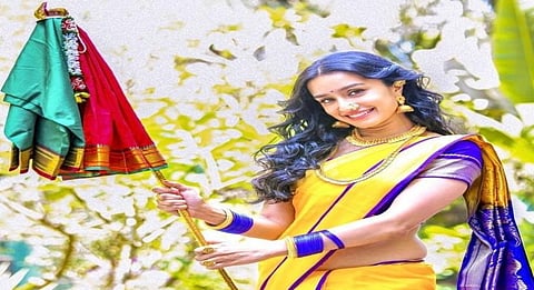 Shraddha Kapoor celebrates Gudi Padwa in traditional Nauvari saree