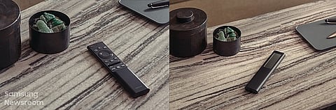 This Samsung TV remote uses radio waves from router for charging