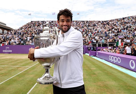 Matteo Berrettini retains Queen's Club title with win over Filip Krajinovic