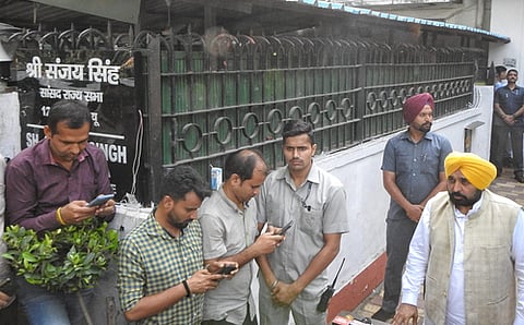 Punjab CM meets Sanjay Singh's family, says BJP scared of Opposition