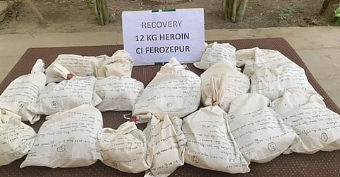 Punjab Police arrest two drug smugglers with 12 kg Heroin from Ferozepur