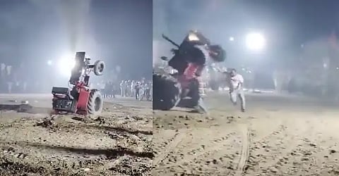 Tractor stunt goes wrong in Gurdaspur; Punjab Stuntman's death caught on cam, Video Viral